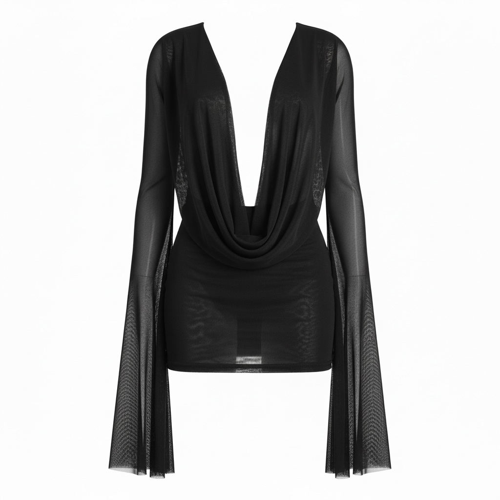 After Dark Drape Mini Dress