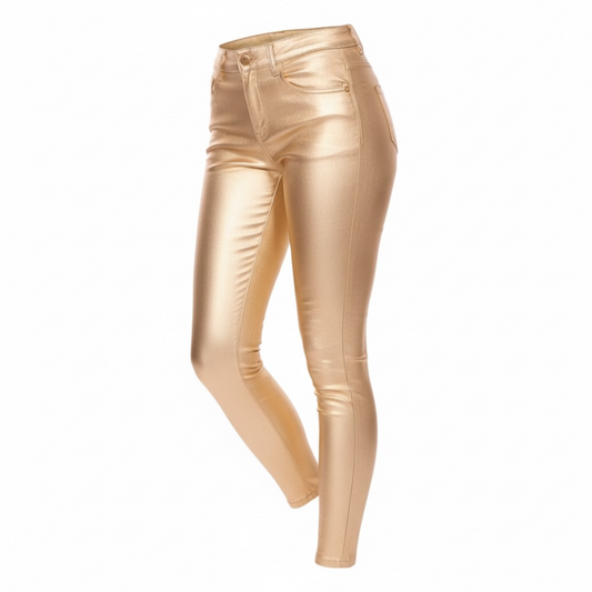 Skinny Leg Metallic Jeggings