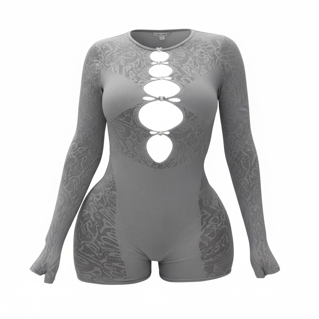 The Silver Siren Cutout Romper