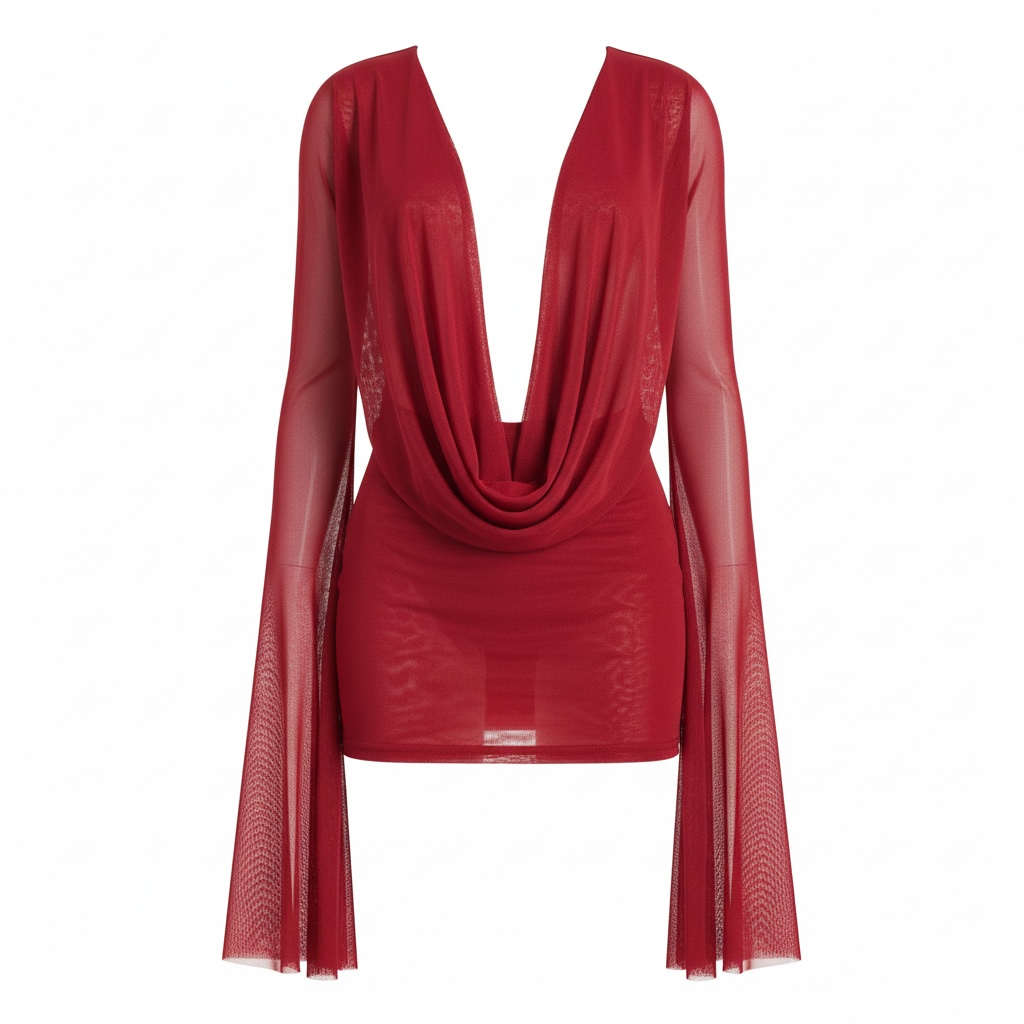 After Dark Drape Mini Dress