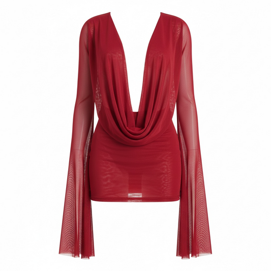 After Dark Drape Mini Dress